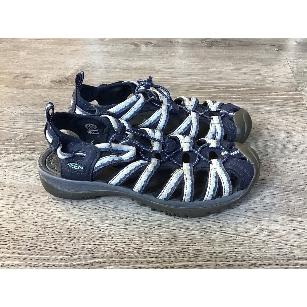 Keen Whisper Women's Waterproof Sandals Size 9 Blue White 1023971 Footwear